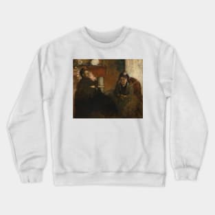 Portrait of Mme Lisle and Mme Loubens by Edgar Degas Crewneck Sweatshirt